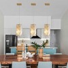 VYNXARIA 4 - Inch Golden Modern Crystal Prism Ceiling Lights, 3 - Pack Adjustable Hanging Pendant Lamps - 3 of 4