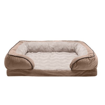 Large Brownstone Orthopedic Cooling Gel Outdoor Dog Bed