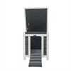 Gulches Weatherproof wooden outdoor rabbit hutch Lockable Door Openable Top Indoor for Small Animals - 3 of 4