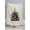 Showmemars Retro Decorated Christmas Tree 56"x46" Woven Throw Blanket - Deny Designs - 3 of 4