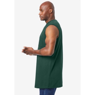 KingSize Shrink-Less Longer-Length Lightweight Muscle Pocket Tee