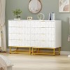 4 Drawer Dresser for Bedroom, Modern Chest of Drawers Organizer Storage with Metal Handles, Small Dresser Storage Cabinet for Bedroom, Living Room - 3 of 4