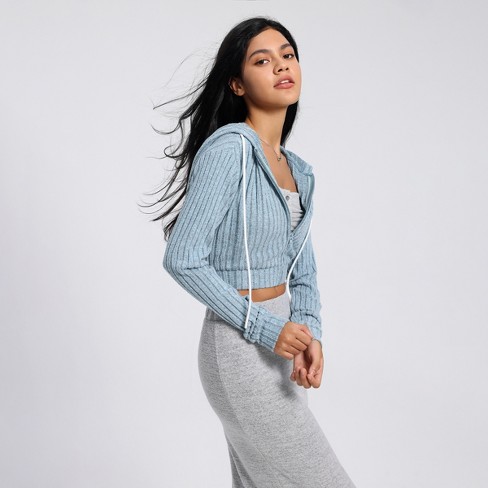 Women's Cropped Zip-up Sweatshirt - Universal Thread™ : Target