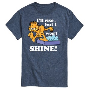 Men's - Garfield - Rise But Won't Shine Short Sleeve Graphic T-Shirt - 1 of 4