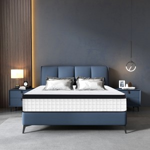VYNXARIA Twin Size 12" Hybrid Mattress: Independent Pocketed Springs & Breathable, Cool Memory Foam, OEKO - TEX 100 Standard - 1 of 4