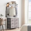 Garvee Rack with 6 Drawers, Freestanding Closet Organizer, Tall Closet Storage Organizer, Garment Rack for Hanging Shirts, Dresses, Jackets - 2 of 4
