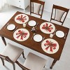 Avanti Linens Christmas Ribbon Set of 4 Round Placemats - 2 of 3