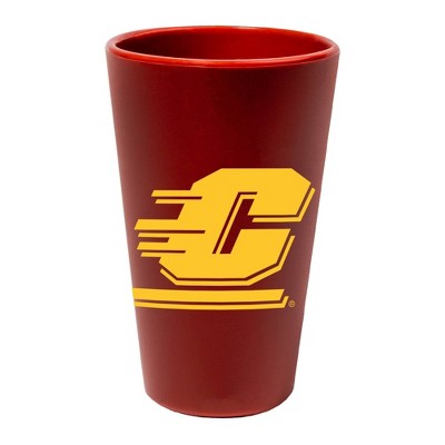 NCAA Central Michigan Chippewas Silicone Pint Glass - 16oz