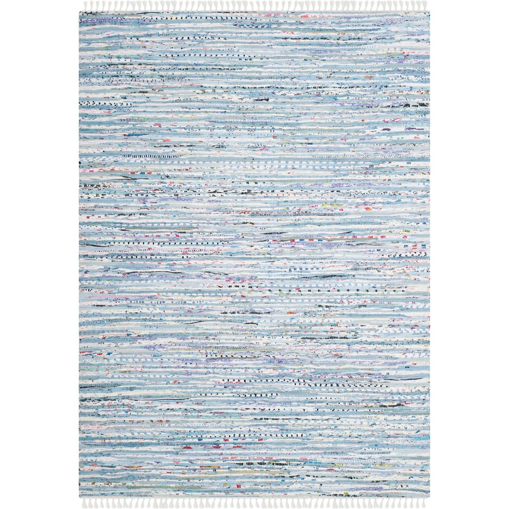 6'x9' Spacedye Design Woven Area Rug Light Blue - Safavieh