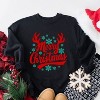 Simply Sage Market Women's Graphic Sweatshirt Merry Christmas Antlers - 3 of 4