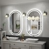pmir Super Bright 192 LEDs/m LED Lighted Anti-Fog Tempered Glass Irregular Bathroom/Vanity Mirror with ETL & 3-Year Warranty - 3 of 4