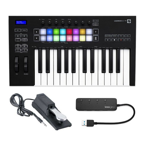 Novation Launchkey 25 Mk3 25-key Midi Keyboard With Sustain Pedal And Usb  Hub : Target