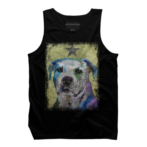 Men's Design By Humans Pit Bull Terrier By Creese Tank Top - Black - 2x  Large : Target