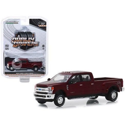 2019 Ford F 350 Lariat Pickup Truck Ruby Red Dually Drivers Series 1 164 Diecast Model Car By Greenlight