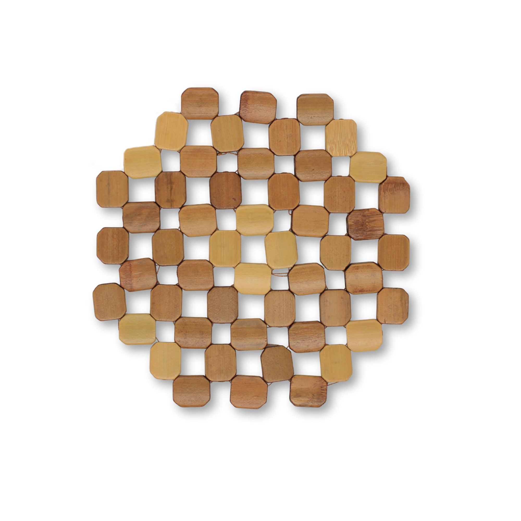 Home Mart Goods Natural Bamboo Trivet Pot Mat - Set of 2