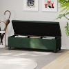 NicBex Modern 51.25" Storage Bench Wood Accent Stools with Cushioned Top for Bedroom and Entryway - 2 of 4