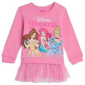 Disney Princess Ariel Cinderella Belle Fleece Sweatshirt Little Kid to Big Kid - 1 of 4