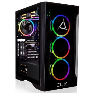 CLX SET Gaming PC - AMD Ryzen 7 9700X 3.8GHz 8-Core, 32GB DDR5 Memory, GeForce RTX 5060 Ti 16GB, 2TB NVMe M.2 SSD, WiFi, Windows 11 Home - 1 of 4