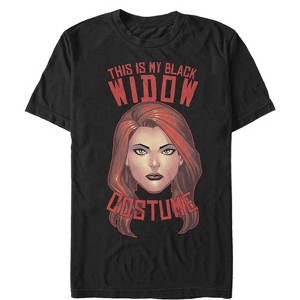 Men's Marvel Halloween My Black Widow  Costume T-Shirt - 1 of 4