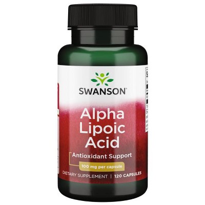 Swanson Dietary Supplements Alpha Lipoic Acid 100 mg 120 Caps.