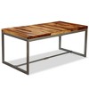 vidaXL Dining Table Solid Sheesham Wood and Steel 70.9 inches - 2 of 4