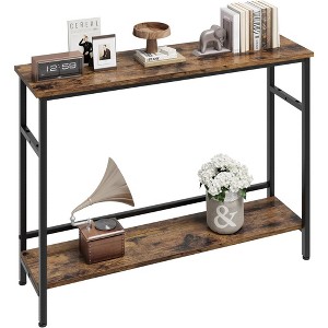 Whizmax 2 Tier Entryway Table, Console Tables with Storage, Sofa Table with Adjustable Shelf for Entryway, Living Room, Hallway, Bedroom - 1 of 4