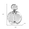 HomeRoots 5" Clear Crystal Decorative Bottle Tabletop Sculpture - 3 of 4