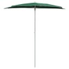 vidaXL Garden Half Parasol with Pole 70.9"x35.4" Green - 3 of 4