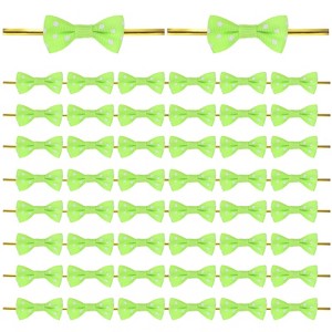 Unique Bargains Polyester Multipurpose Use Durable Flexible Gift Wrap Bows 100 Pcs - 1 of 4
