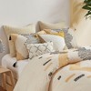 3Pcs Duvet Set, Modern Solid Bedding Set, Cotton Bed Comforter - 4 of 4
