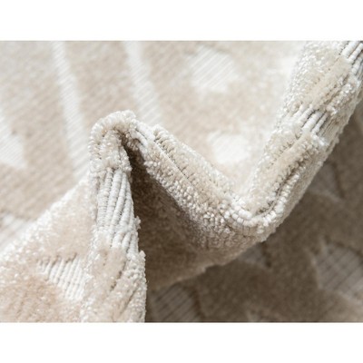 Sabrina Soto Beige 8' x 10' Geometric Flat-Woven Outdoor Rug