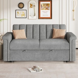 Convertible Soft Cushion Sofa Pull Bed ,for Two People to Sit On - 1 of 4