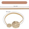 Unique Bargains Lotus Leaf Carving Design Curtain Ties Gold Tone 2 Pcs - 3 of 4