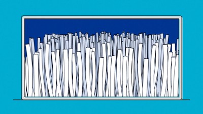 White and Blue Microfiber Flat Mop Refill for Hardwood Floors