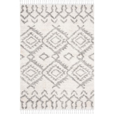 Berber Fringe Shag BFG611 Power Loomed Rug - Safavieh