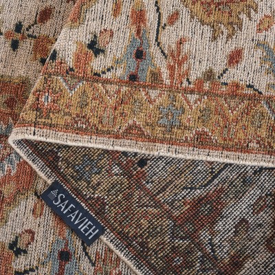Ivory and Gold Hand-Knotted Wool 8' x 10' Area Rug