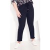 Avenue Women's Plus Size Shay Side Stripe Denim Jogger - image 4 of 4