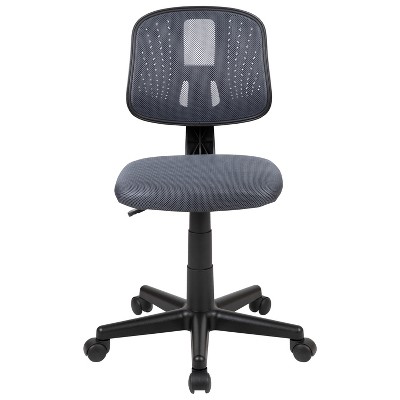 ErgoFlex Mid-Back Mesh Swivel Task Chair in Black