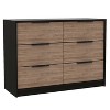 ORRD Slide & Pull Dresser, 4-Drawer Storage Cabinet with Drop-Down Doors, Modern Dresser for Bedroom & Living Room, 42.1” Wide - 3 of 4