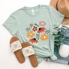 Simply Sage Market Women's Abstract Flowers Short Sleeve Graphic Tee - 3 of 4