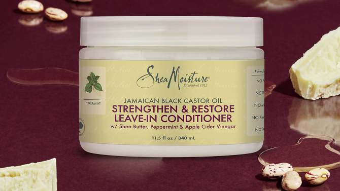 SheaMoisture Jamaican Black Castor Oil Strength & Growth Leave-In Conditioner, 2 of 18, play video