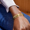 Gold Bangle Bracelets for Women Trendy Chunky Adjustable Twist Love Textured Bracelet - 2 of 4