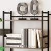 Triple-Wide 5-Tier Industrial Bookshelf – Tall Rustic Bookcase with 4 Open Display Shelves for Bedroom or Home Office - 2 of 4