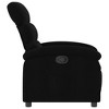 vidaXL Recliner Chair Black Fabric - 4 of 4