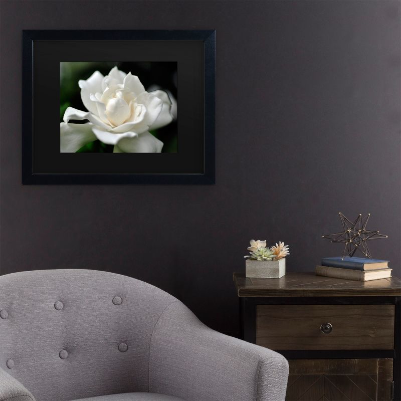 Trademark Fine Art -Kurt Shaffer 'Lovely Gardenia' Matted Framed Art, 3 of 5