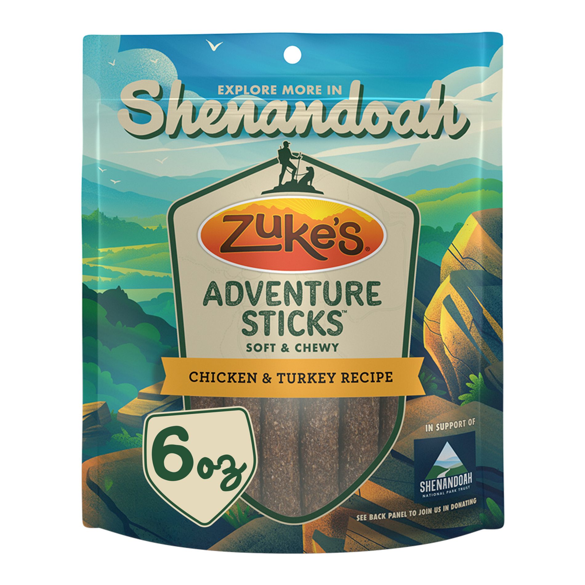Zukes Shenandoah Chicken and Turkey Chewy Treats - 6oz