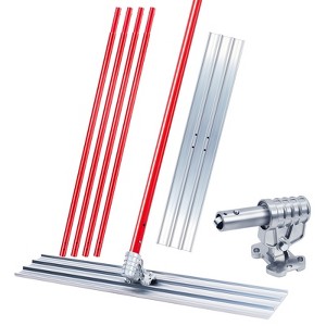 Bull Float Kit, Concrete Float 48" Al-Mg Alloy Concrete Trowel Tool with Adjustable Bull Concrete Kit, Bull Float with 4 Float Handle - 1 of 4