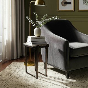 Metal & Aluminum Accent Table - Bronze Multi-Color Finish, Modern Side Table for Home, Office, Bedroom & Living Room Decor, 24 Inches - 1 of 4