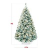Best Choice Products 9ft Pre-Lit Sage Green Christmas Pine Tree w/ Flocked Branches, 900 Warm-White Lights - 2 of 4