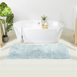 Haven Collection Bathroom Rug 100% Polyester Tufted Bath Mat, Non-Slip TP Rubber Backing, Machine Washable Bath Rug - 1 of 2